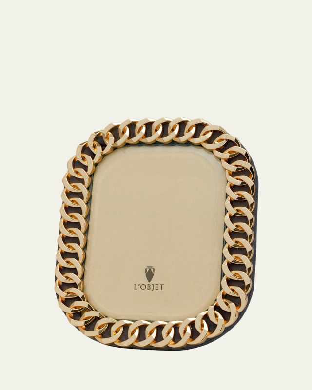 Gold Cuban Link Frame, 5" x 7"